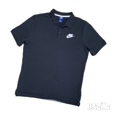 Оригинална мъжка тениска с яка Nike | L размер, снимка 2 - Тениски - 45694400