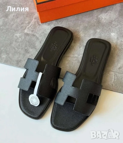 Hermès луксозни дамски чехли , снимка 2 - Чехли - 51012970