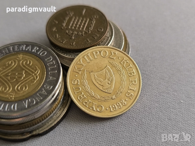 Монета - Кипър - 5 цента | 1998г., снимка 2 - Нумизматика и бонистика - 52775231