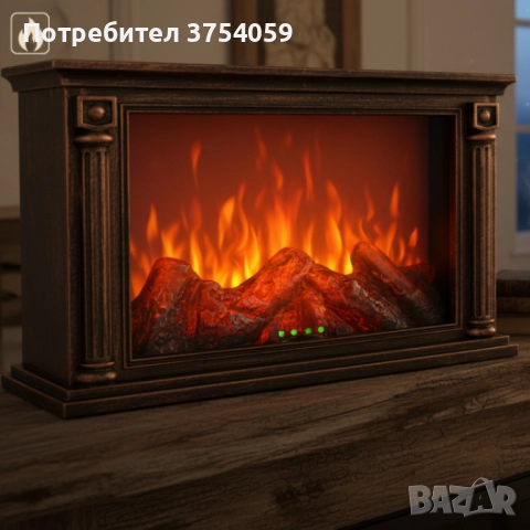 LED камина с ефект на тлеещи въглени – безопасна и стилна атмосфера у дома