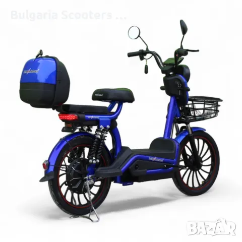 Електрически Мотопед MaxMotors EBZ 20 1200W/60V/20Ah - BLUE, снимка 4 - Мотоциклети и мототехника - 50015418