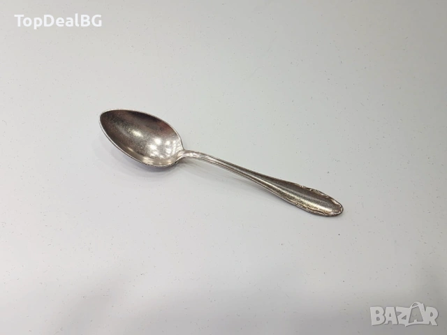 Сребърна лъжичка , снимка 3 - Прибори за хранене, готвене и сервиране - 54218625