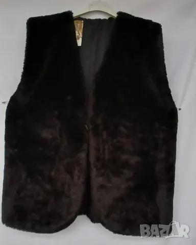 Черен елек от еко кожа. Макси., снимка 7 - Елеци - 49931796