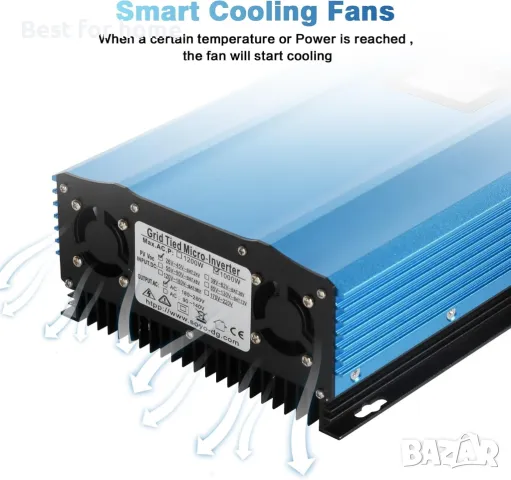 Соларен инвертор Jadeshay Grid Tie инвертор 24/36V соларни панели- 1000W MPPT, снимка 9 - Друга електроника - 50173228