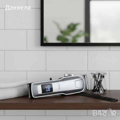 Безжична машинка за подстригване Rosberg R51810Q, 5W, DC 3.7V 1200mAh, USB зареждане, снимка 2 - Тримери - 52160097