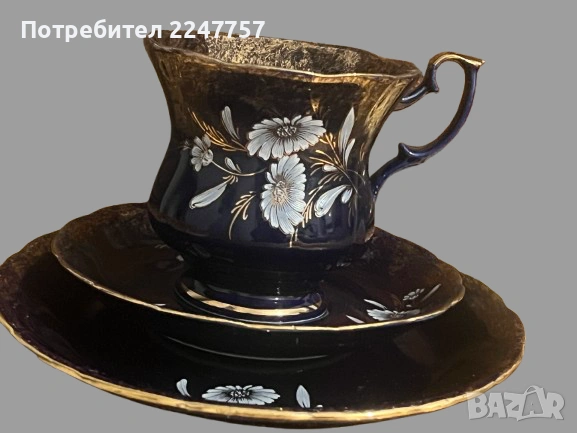 Кралски кобалтов порцелан, снимка 5 - Антикварни и старинни предмети - 53039636