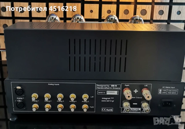 Продавам лампов усилвател LAB 12 - integre4 Mk2 – Toroid Version, снимка 4 - Ресийвъри, усилватели, смесителни пултове - 53153231