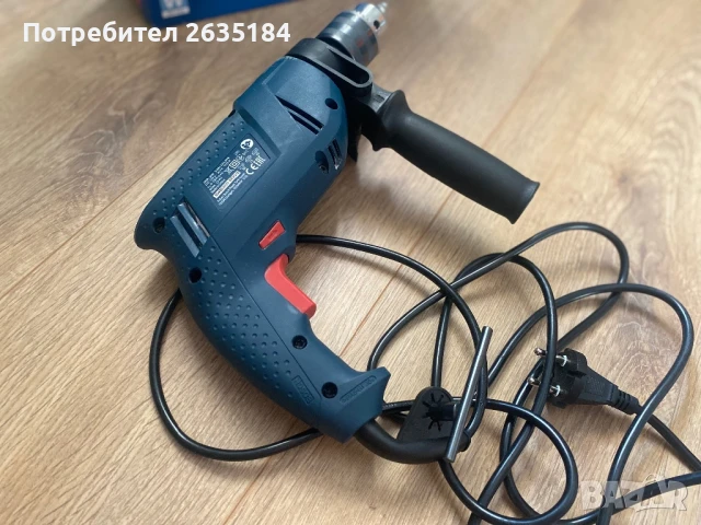 Професионална ударна бормашина Bosch GSB 1300, снимка 3 - Бормашини - 51243491