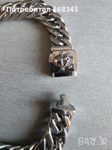 Мъжки ланец от стомана, снимка 3 - Колиета, медальони, синджири - 52208550