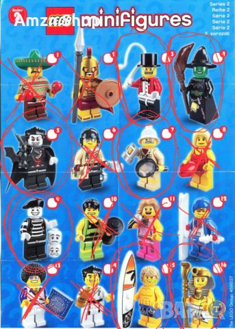 Lego minifigures series 2 7бр. Лего минифигурки от серия 2 , снимка 2 - Колекции - 46019676
