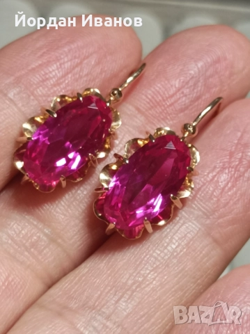 Златни руски обеци , снимка 2 - Обеци - 51957251