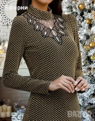 Блуза с бродерия, Елегантна блуза, Официална блуза, снимка 3 - Корсети, бюстиета, топове - 50377917