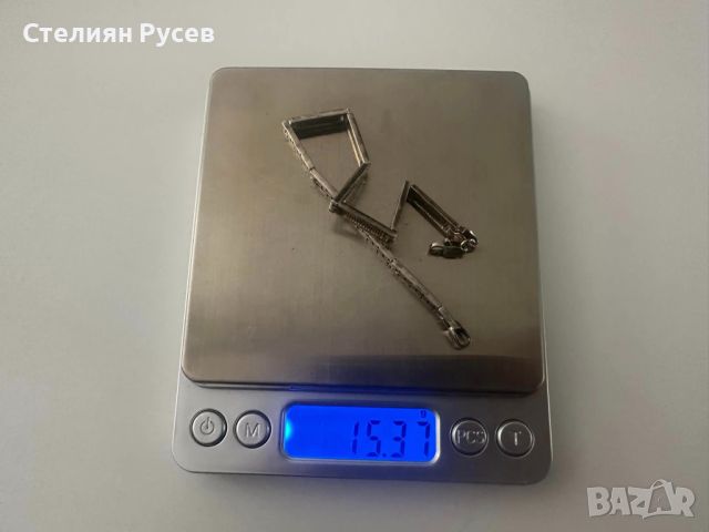 сребърна гривна  15.37гр 22см  / сребро silver 925 бижу - цена 32 лв - истинско сребро  имам и други, снимка 5 - Гривни - 45764246