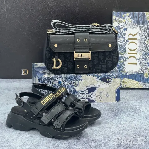 дамски сандали и чанта christian dior , снимка 3 - Сандали - 46944322