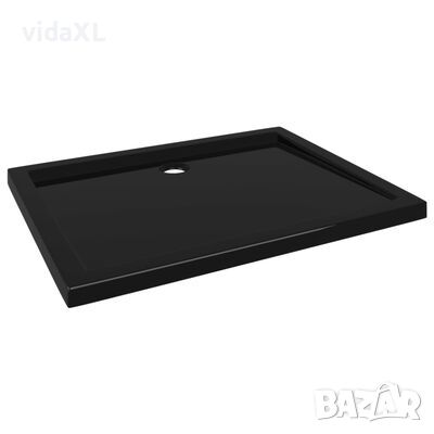 vidaXL Правоъгълно ABS душ корито, черно, 70x90 см(SKU:148911