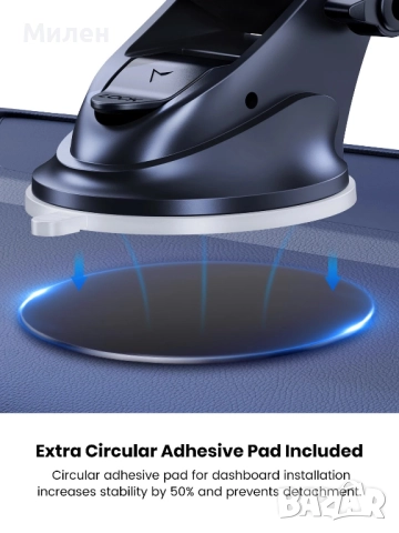 Автомобилна стойка за телефон Topk, снимка 3 - Селфи стикове, аксесоари - 52553410