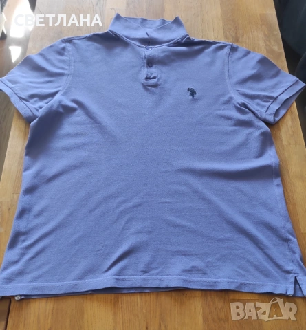 Мъжка блуза с къс ръкав U.S.Polo Assn.,тениска с яка, снимка 5 - Тениски - 54115173