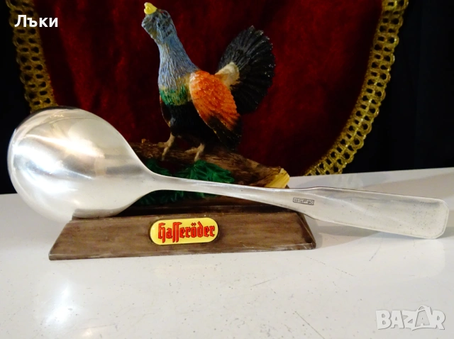 Посребрена лъжица за сервиране BSF 90. , снимка 7 - Прибори за хранене, готвене и сервиране - 53124477