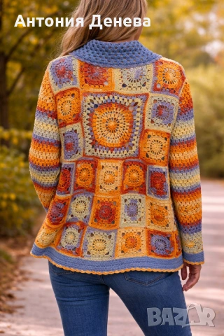 Ръчно изработена жилетка за лятото , снимка 2 - Жилетки - 54138140