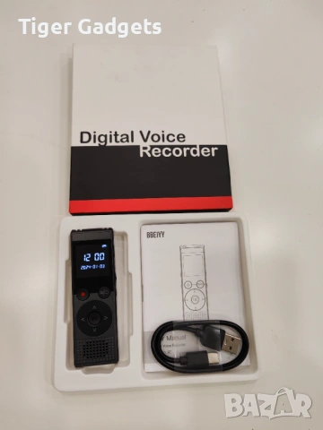 BBEIYY V10 диктофон 128GB мини записващо устройство 3072kbps, снимка 7 - Други - 53998969