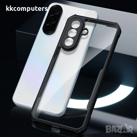 XUNDD Прозрачен Калъф за Samsung Galaxy A37 5G - TPU+Акрил, Airbag, 0.8mm защита, Черен, снимка 5 - Калъфи, кейсове - 54053461