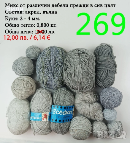 Евтини прежди в малки количества - нови и остатъци , снимка 4 - Други - 52042465