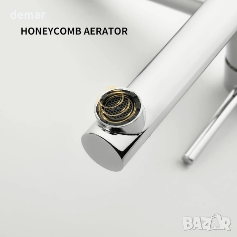 Стенен смесител за вана/душ за открит монтаж, 2-функционален, с въртящ се чучур, хром, снимка 7 - Смесители - 54027260