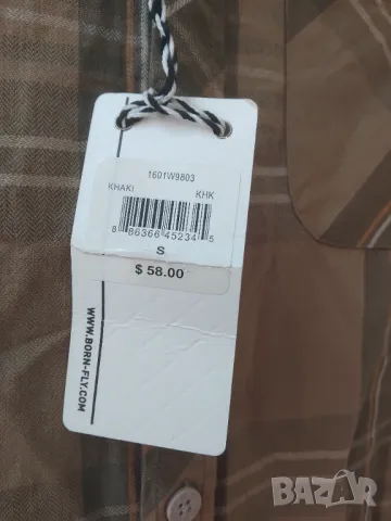 Born Fly - НОВА оригинална мъжка риза къс ръкав, снимка 3 - Ризи - 49809756