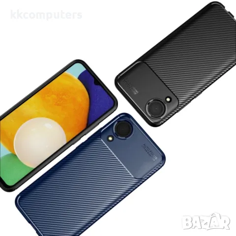 Samsung Galaxy A03 Core Удароустойчив Carbon Fiber Калъф и Протектор, снимка 7 - Калъфи, кейсове - 48611978