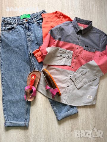 Benetton denim 30 номер & Lee denim риза, снимка 12 - Дънки - 45725750