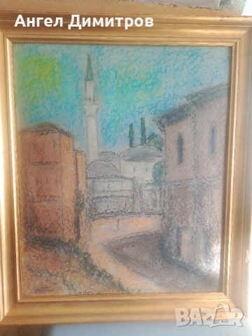 Никола Танев картина смесена техника 