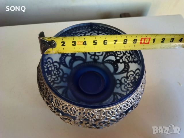 Страхотен Съд Със Посребрена Орнаментика, снимка 6 - Антикварни и старинни предмети - 52787199