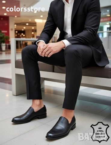 Мъжки обувки - черна ЕСТЕСТВЕНА кожа - 3951 , снимка 2 - Официални обувки - 53614126