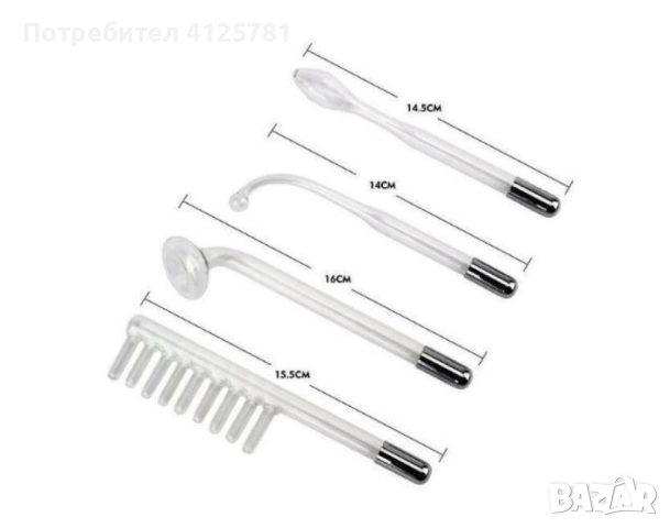 Нов Козметичен уред за лице дарсонвал с антибактериално действие / Брой приставки – 4 различни в ком, снимка 2 - Други - 51972678