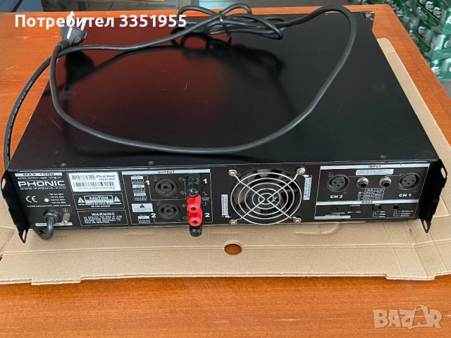 Усилвател Phonic max 1500, снимка 5 - Ресийвъри, усилватели, смесителни пултове - 53588815