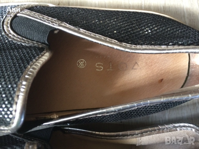 Лъскави черни гуменки № 38., снимка 5 - Дамски ежедневни обувки - 53968513