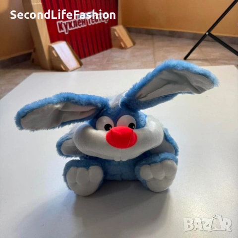 Винтидж плюшен заек от 80те произведен в Беларус , снимка 6 - Колекции - 54173259