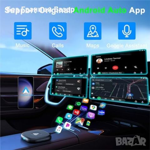 Нов Лесен за инсталация Android Auto адаптер за кола автомобил 2016+, снимка 7 - Друга електроника - 46503603