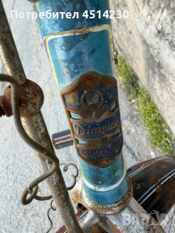 Винтидж градски велосипед с пружинна кожена седалка за реставрация, снимка 3 - Други ценни предмети - 53863188