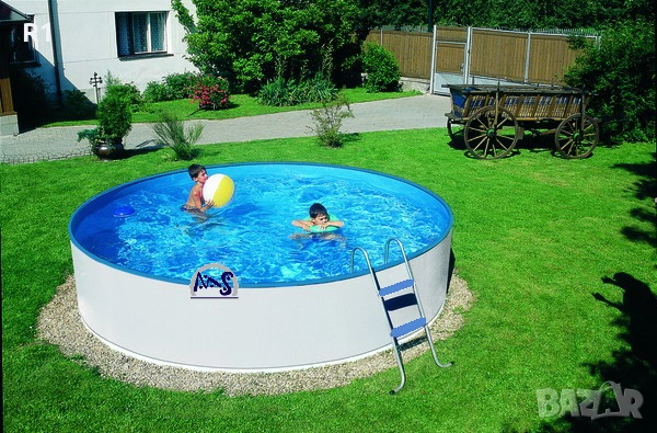 Басейн Azuro с метална стена 360см H90см, снимка 4 - Басейни и аксесоари - 53399453