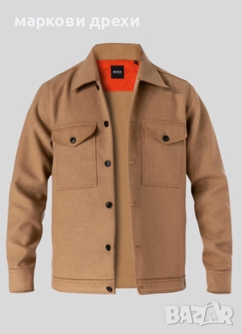 BOSS Lom_1 Wool Overshirt L, снимка 2 - Якета - 52913123
