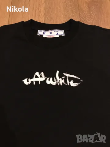 OFF-WHITE™ Paint Arrow Slim тениска, размер: S, снимка 9 - Тениски - 48678157