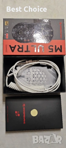 Гейминг мишка MAMBASNAKE M5 ултра лека карбонова безжична – 39 грама, снимка 5 - Клавиатури и мишки - 53058260