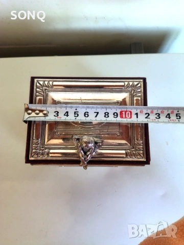 Страхотна Стара Рядка Кутия За Бижута Сребро И Дърво, снимка 10 - Антикварни и старинни предмети - 53838630