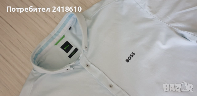 Hugo Boss BIADO _ R Cotton Regular Fit Stretch Mens Size 3XL НОВО! ОРИГИНАЛ! Мъжка Памучна Риза.