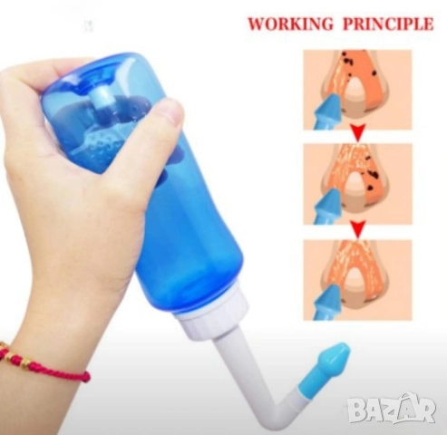 Нов назален душ 500 мл за промивка на нос и синуси 15 лв., снимка 2 - Други - 51762492