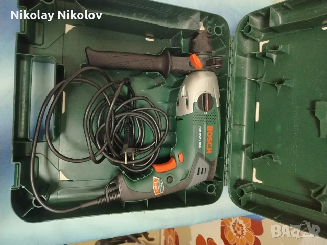 Ударна бормашина BOSCH PSB1000W-RCE, снимка 7 - Бормашини - 53480091