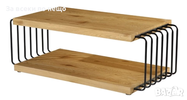 Холна маса VILMA златен дъб/черно Код P1168