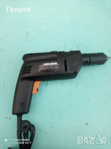 Black/Decker 550W Ударна бормашина , снимка 2 - Бормашини - 53976300