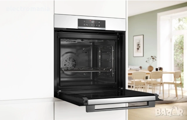 фурна за вграждане Bosch WhiteGloss PyroClean HBA572BW3F, снимка 2 - Печки, фурни - 53895945